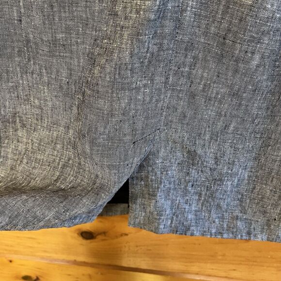 Saint Tropez West Washable Linen Sleeveless Sheath Dress Sz 6 Gray - Picture 4 of 5